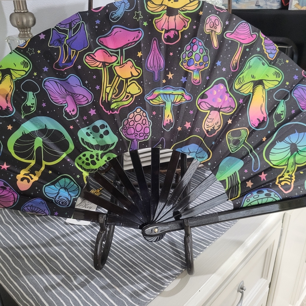 Handheld Boots On The Ground Folding Clack Fan